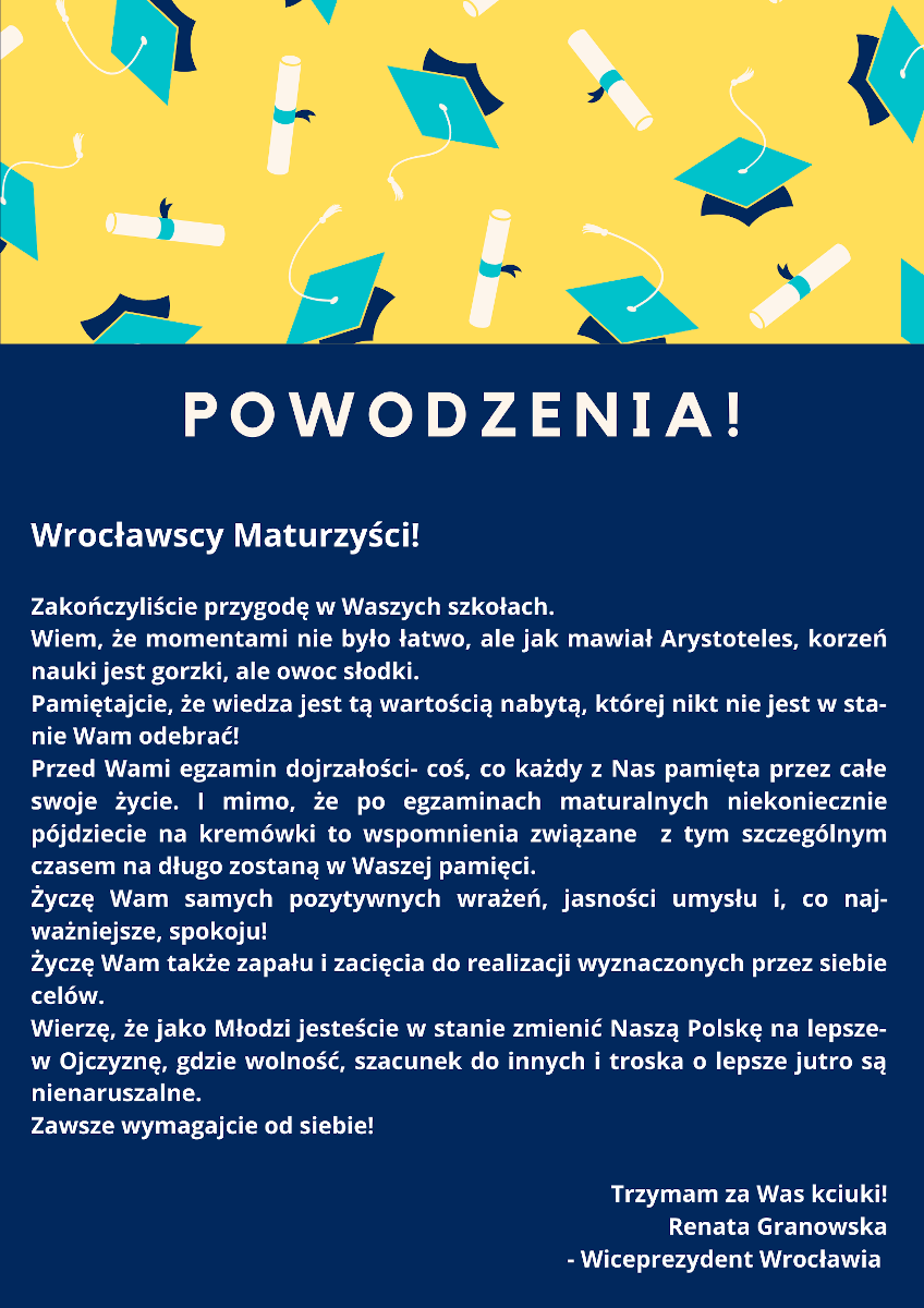 zyczenia dla maturzystow